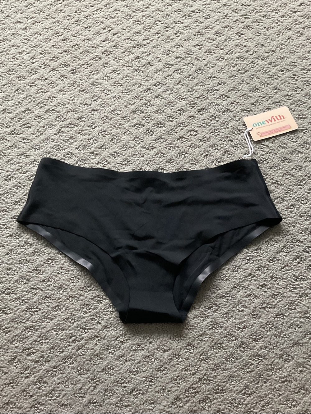 one•wear Black High-Waist Bikini Bottoms 0469